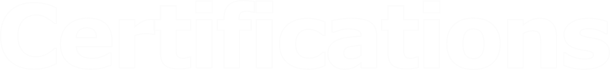 Certifications