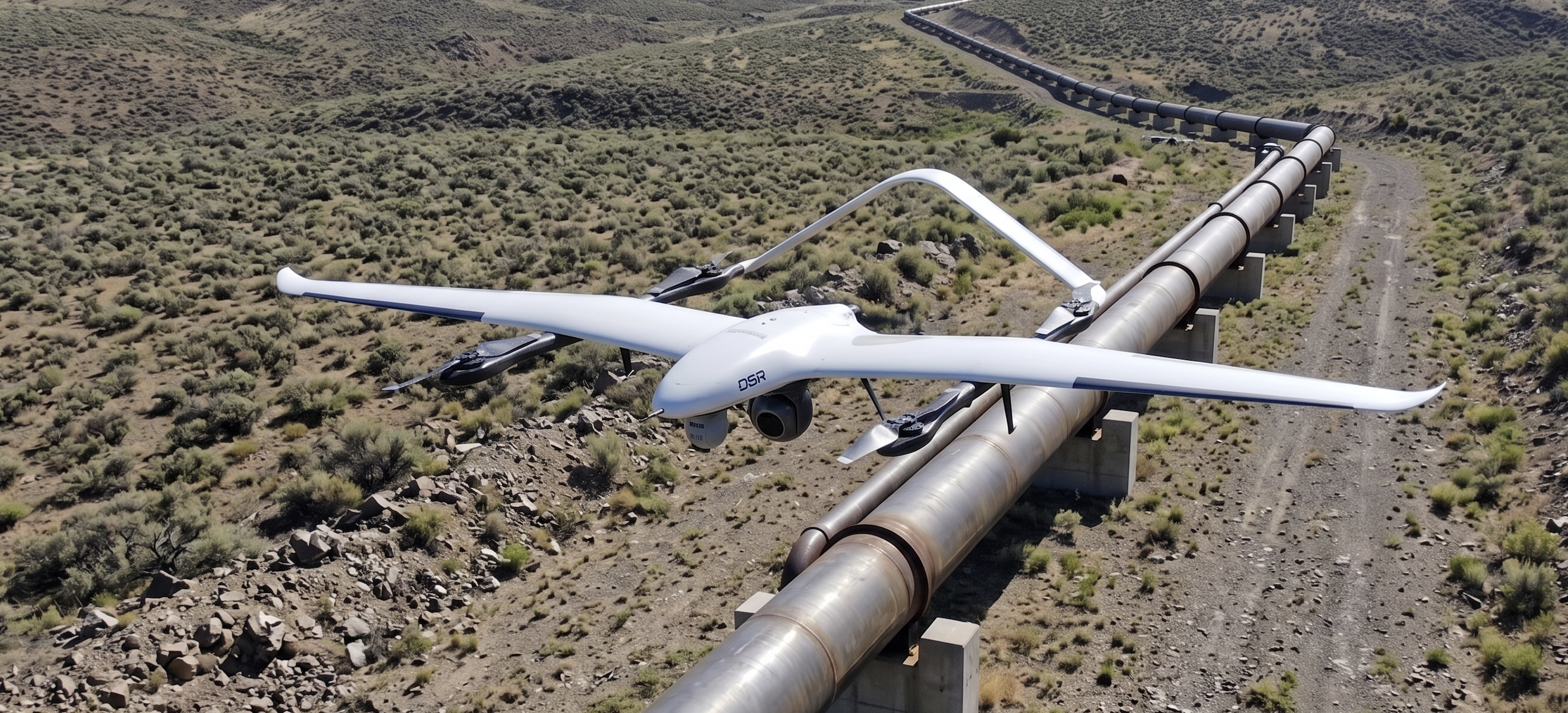Inspección de gasoducto con dron