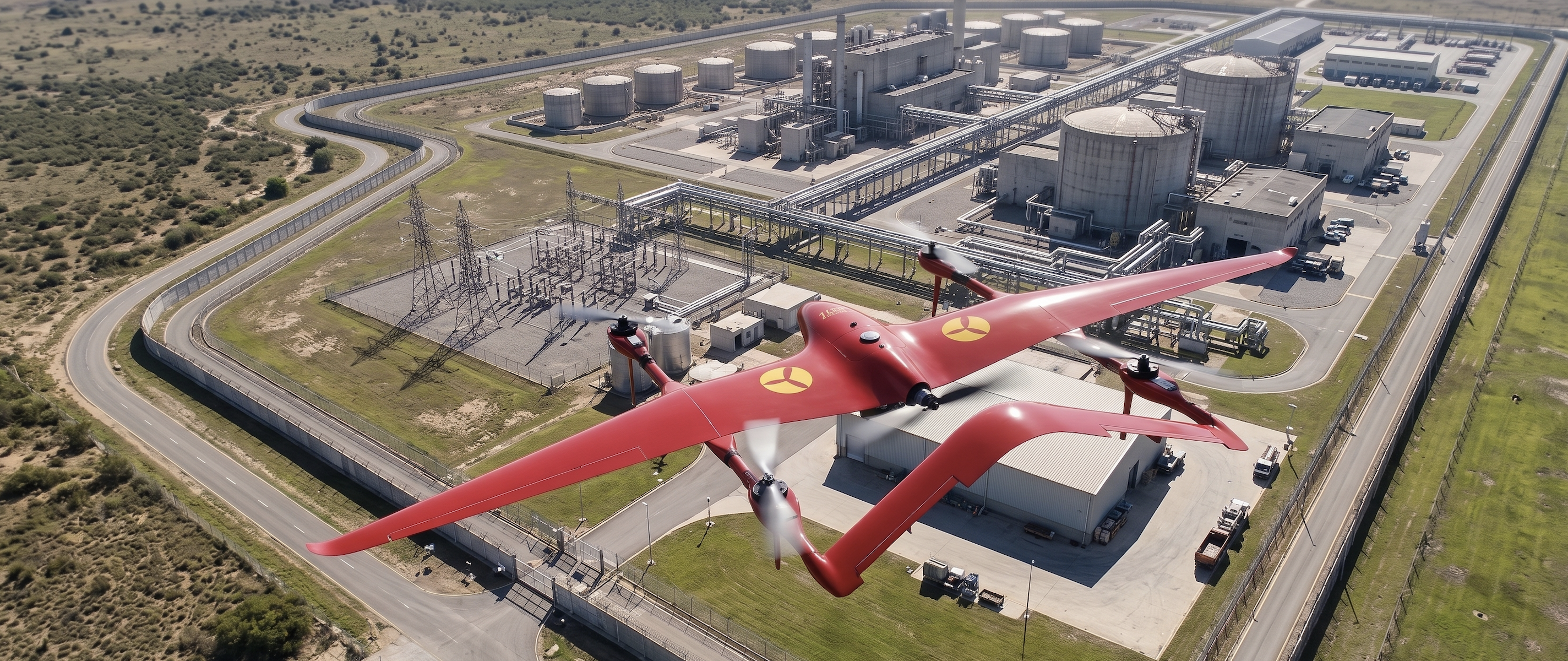 Inspección industrial con dron