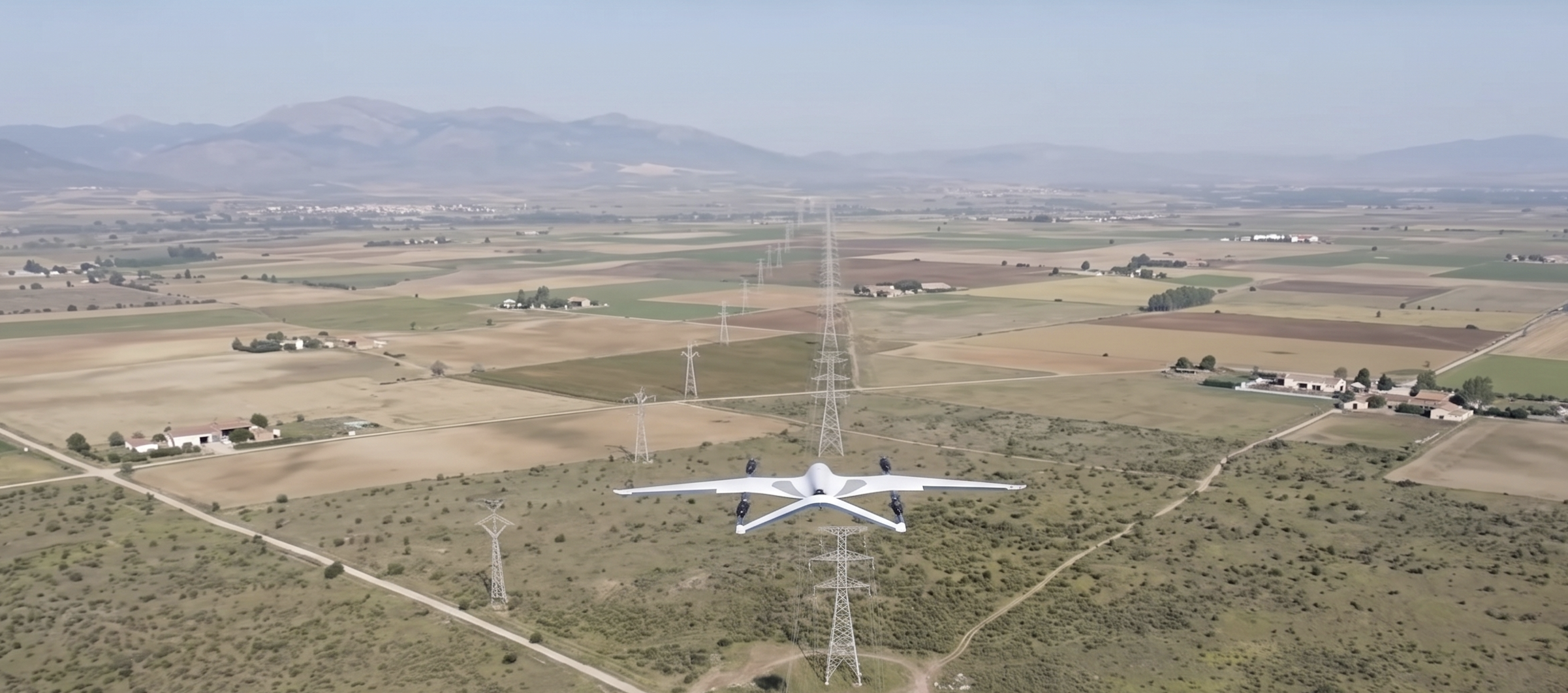 Inspección de tendido eléctrico con dron